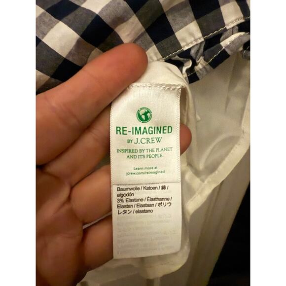 Blue Plaid J. Crew Dress Size 8 - Picture 5 of 9